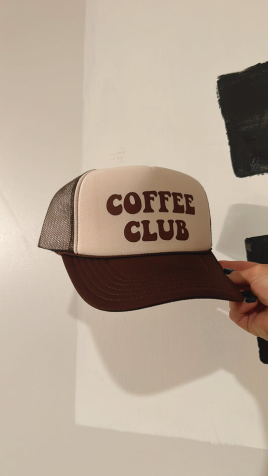 Coffee Club Trucker Hat
