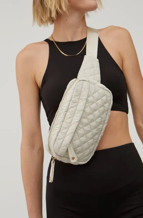 Off White Teo Quilted Belt Bag