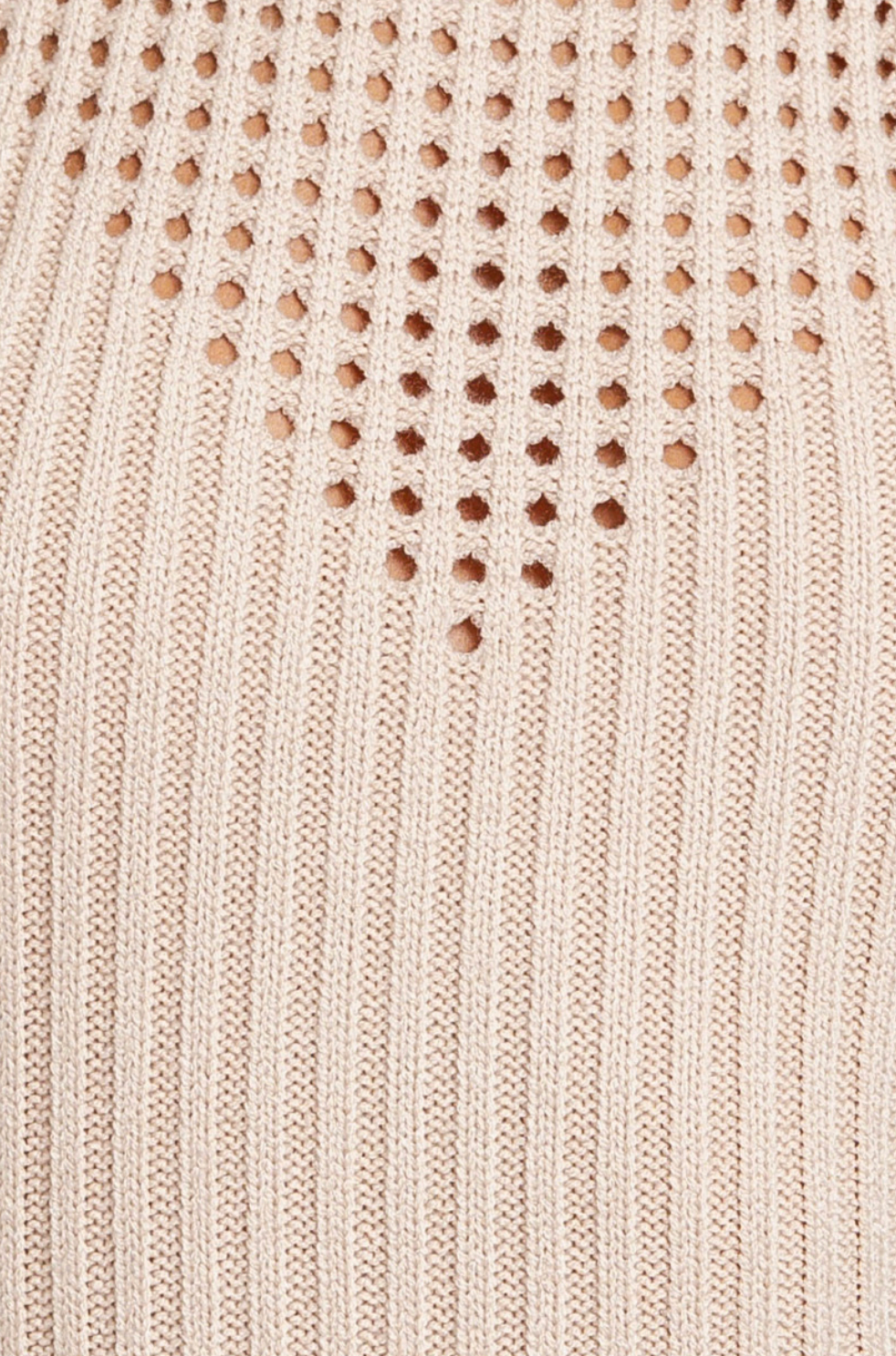 Cream High Neck Sweater Dress
