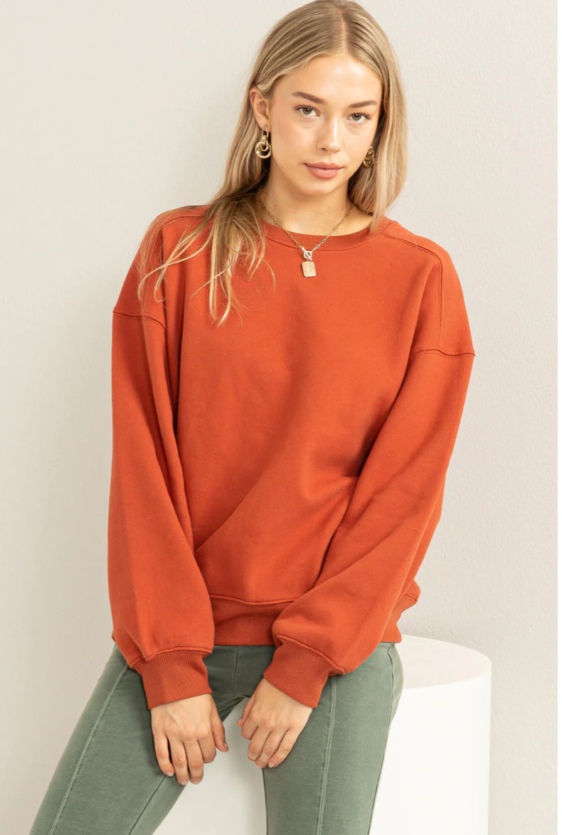 Just A hint Drop Shoulder Sweatshirt (3 colors)