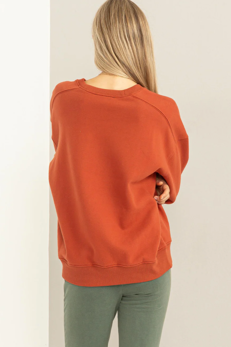 Just A hint Drop Shoulder Sweatshirt (3 colors)