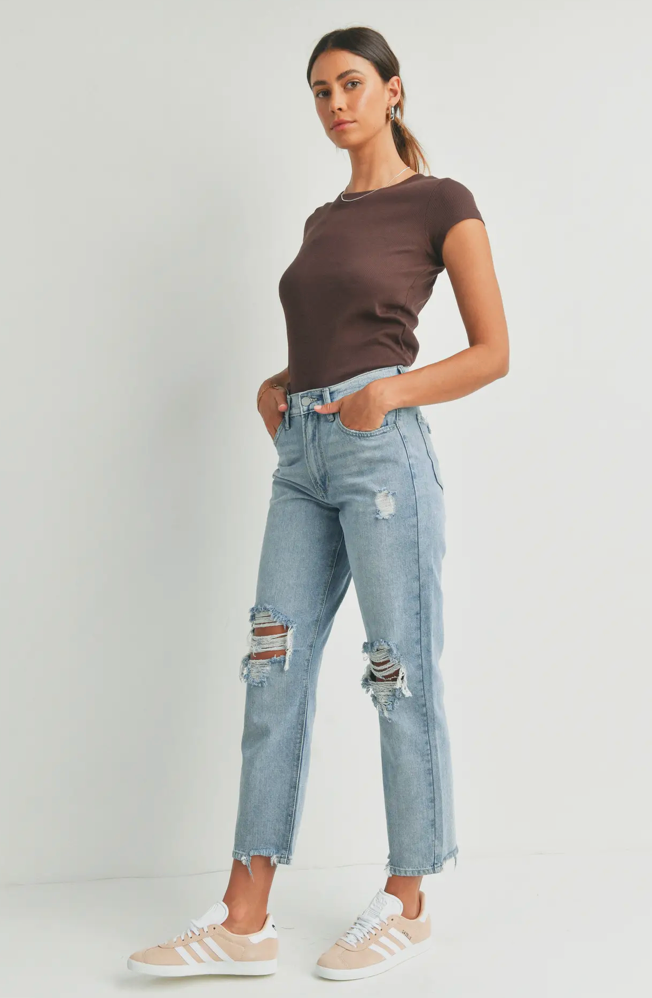 Relaxed Cheeky Straight Denim