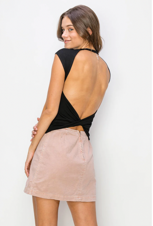 Backless Jersey Tee