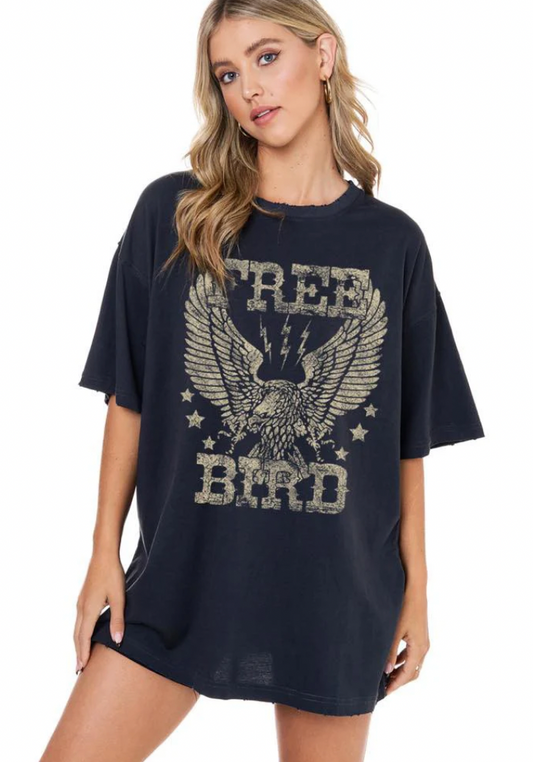 Relaxed Free Bird Graphic Tee