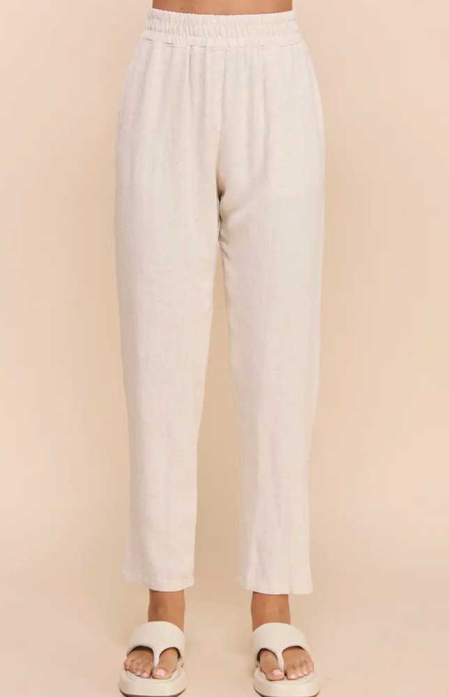 Dreamland Bali Linen Pants Oatmeal