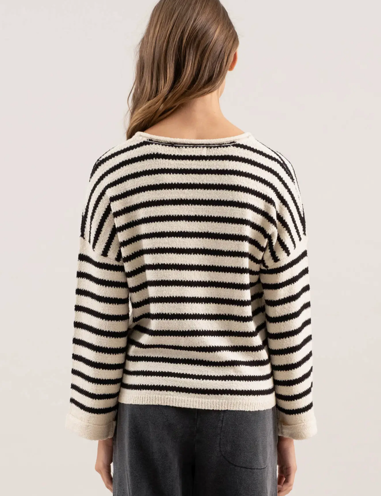 Cream Ryann Striped Sweater