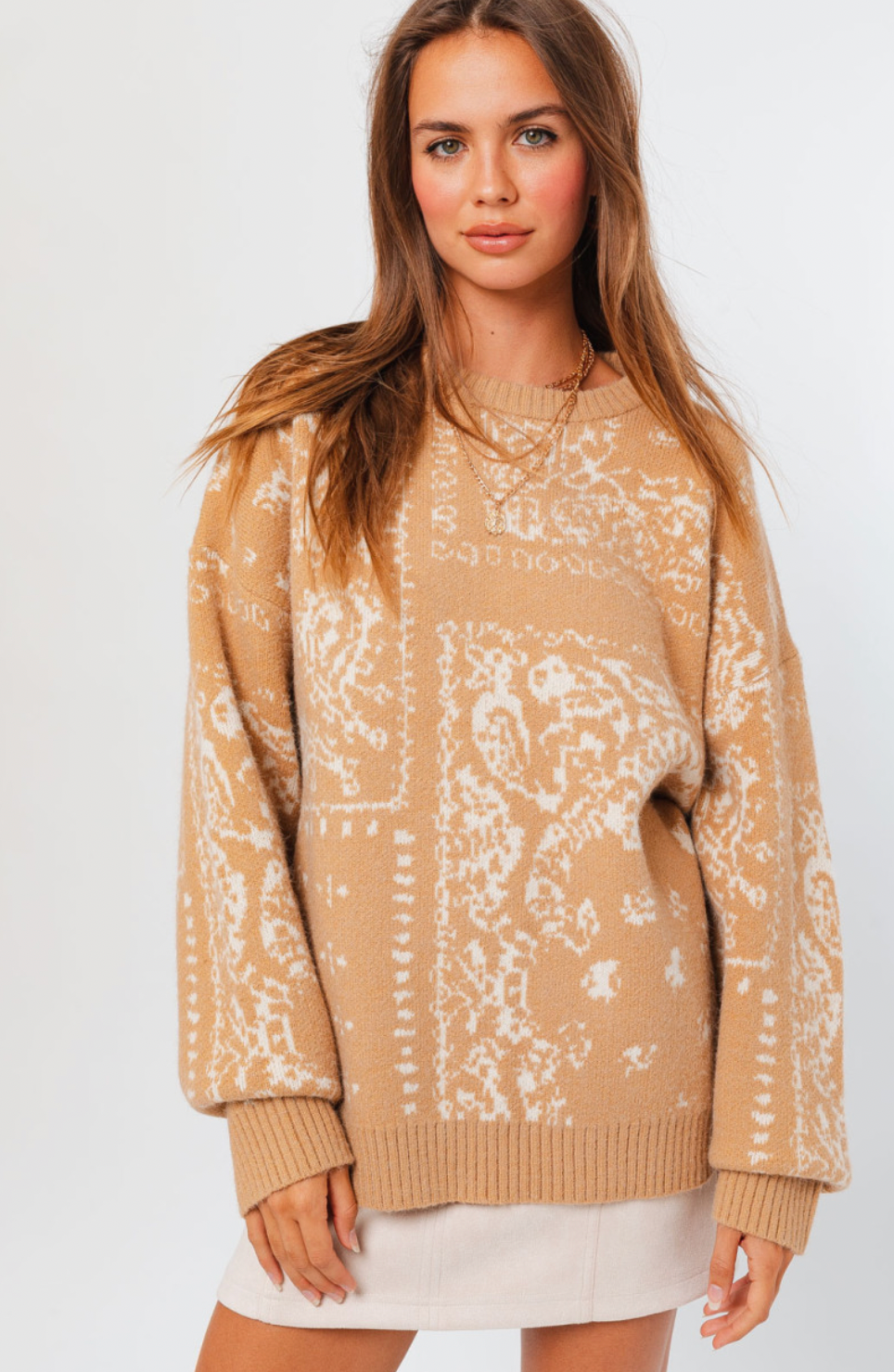 Ethnic Graphic Sweater Pullover