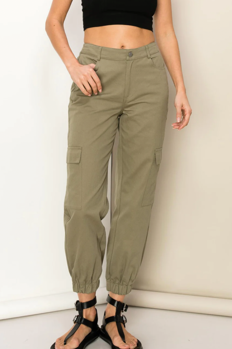 Weekend Babe High Waisted Cargo Pants
