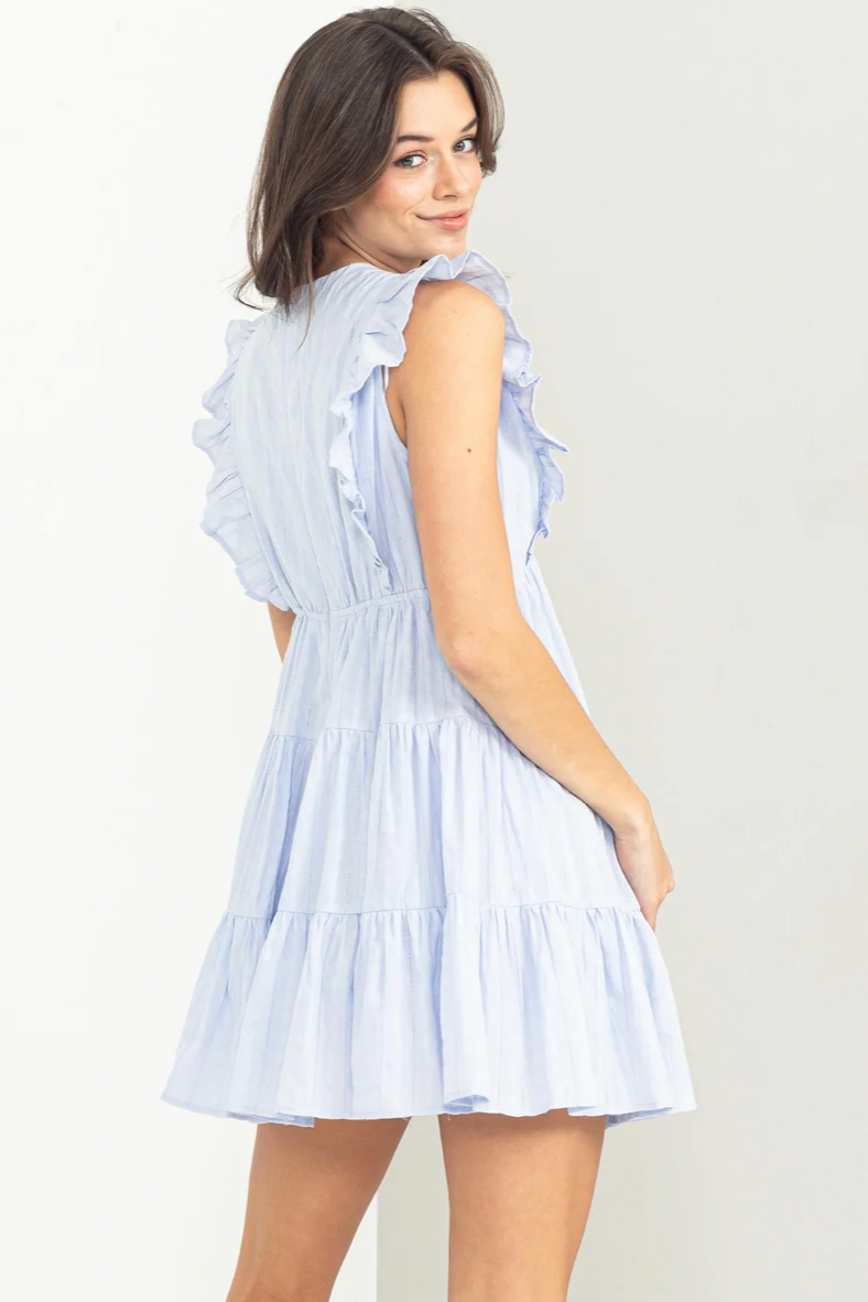 Tiered Ruffle Mini Dress